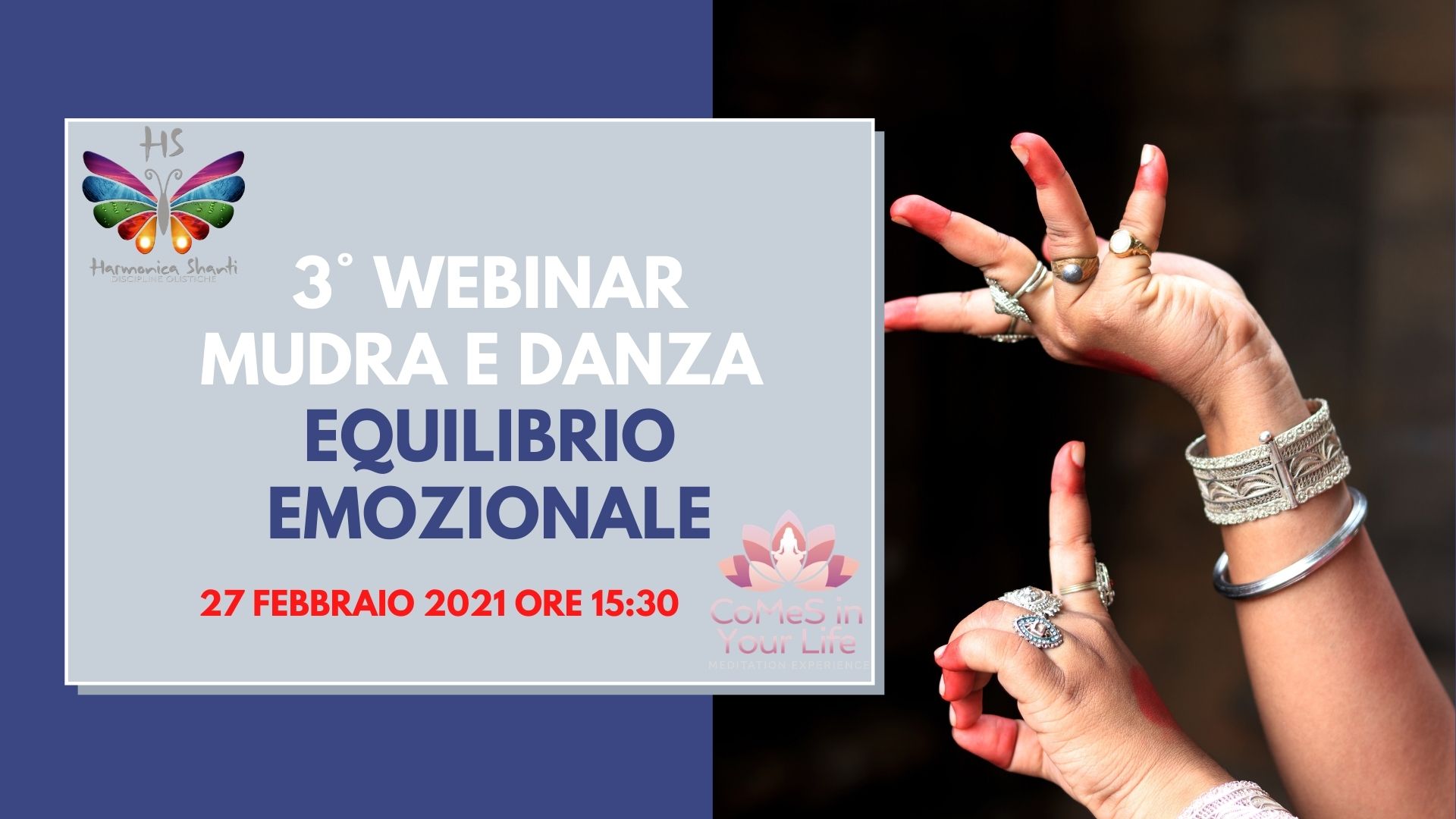 Mudra e Danza 3° WebinarCorpo ed Anima in movimento